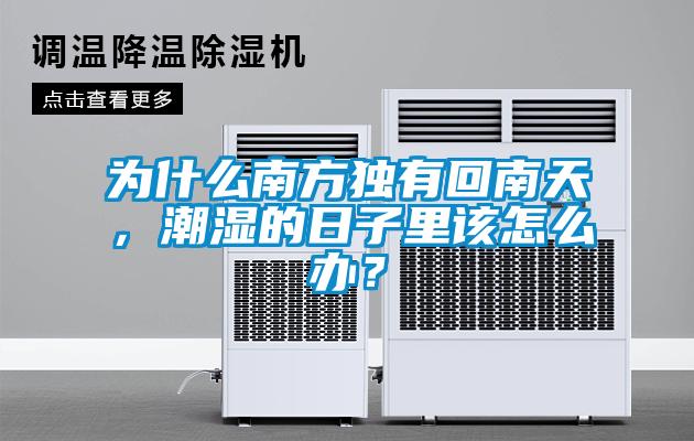 为什么南方独有回南天，潮湿的日子里该怎么办？