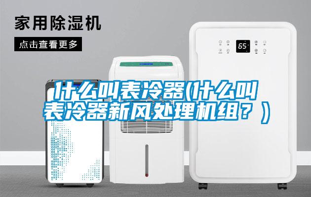 什么叫表冷器(什么叫表冷器新风处理机组？)