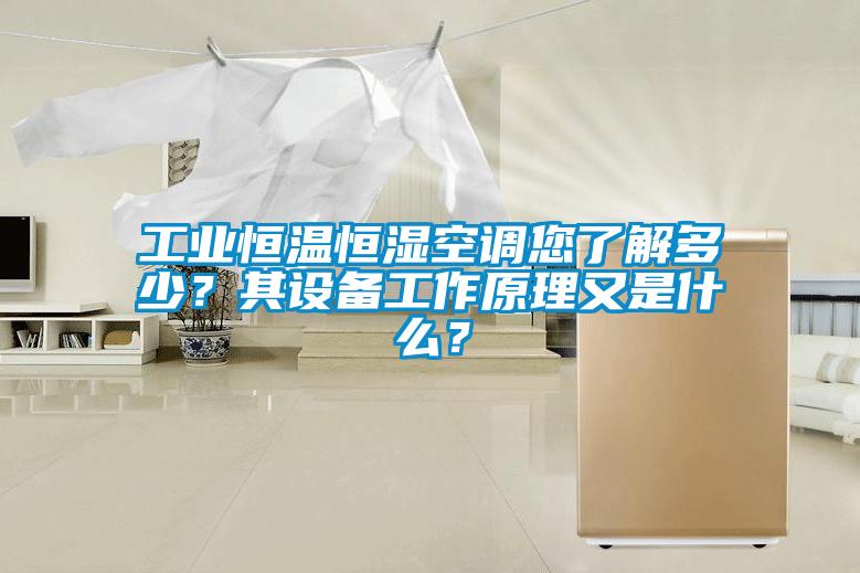 工业恒温恒湿空调您了解多少？其设备工作原理又是什么？