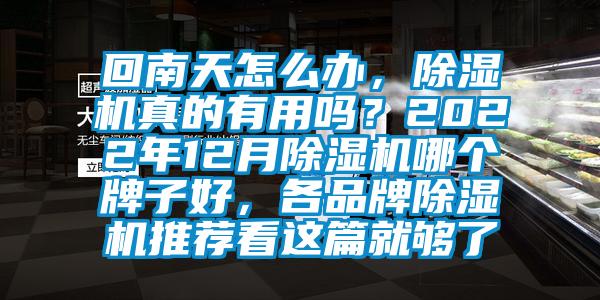 回南天怎么办，91香蕉视频官网机真的有用吗？2022年12月91香蕉视频官网机哪个牌子好，各品牌91香蕉视频官网机推荐看这篇就够了