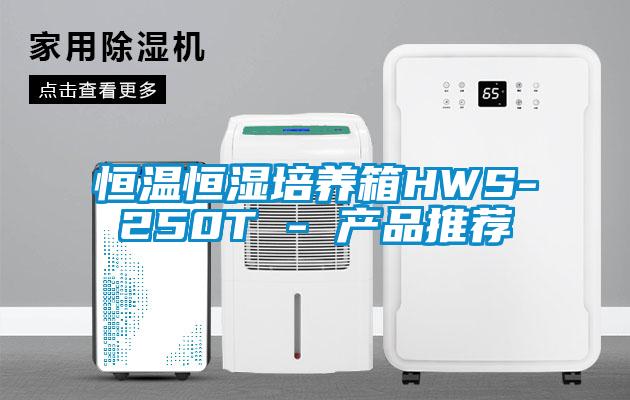 恒温恒湿培养箱HWS-250T - 产品推荐