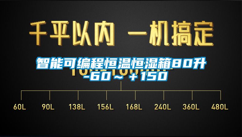 智能可编程恒温恒湿箱80升 -60～＋150℃